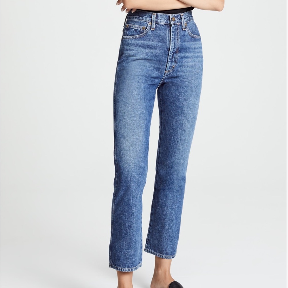 Agolde Pinch Waist High Rise Kick Jeans